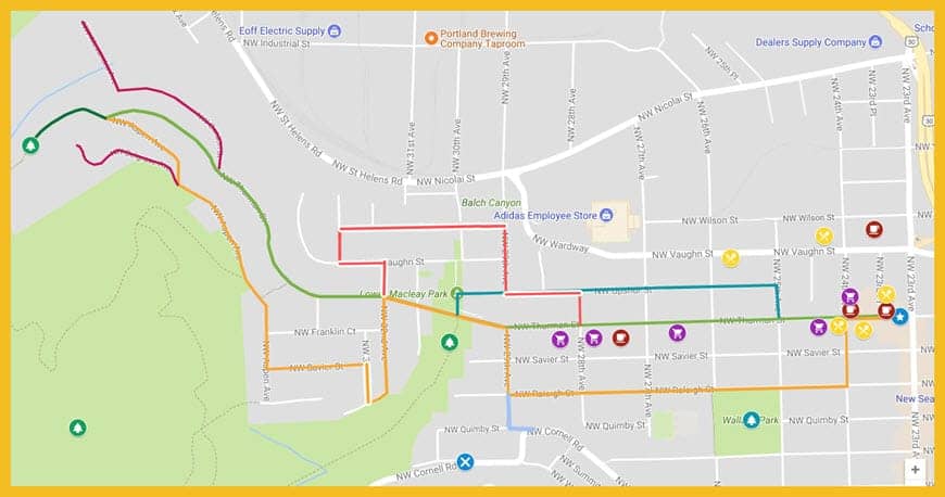 WILLAMETTE HEIGHTS ROUTE OPTIONS