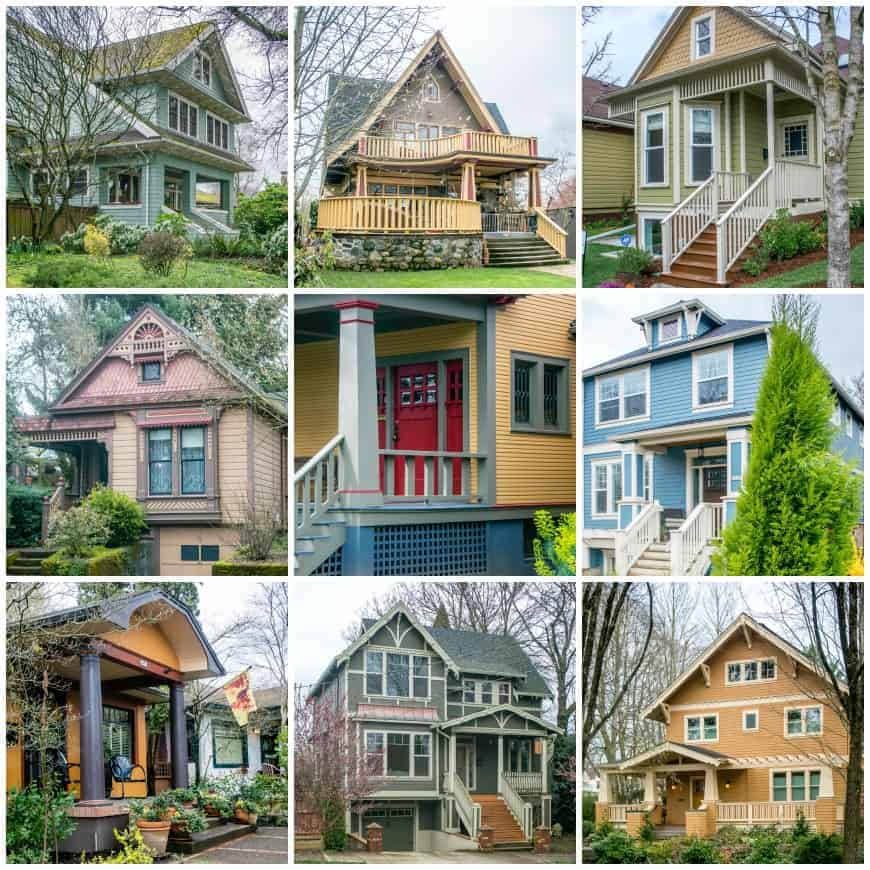 Homes in Portland's Hosford Abernethy neighborhood.