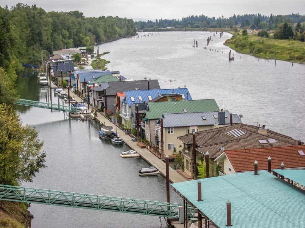 Houseboats on Sauvie Island